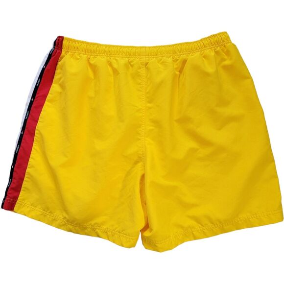 Vtg Tommy Hilfiger Trunks Swim Shorts XXL 2XL Yellow Mesh Lining Drawstring 2001 - Picture 3 of 8